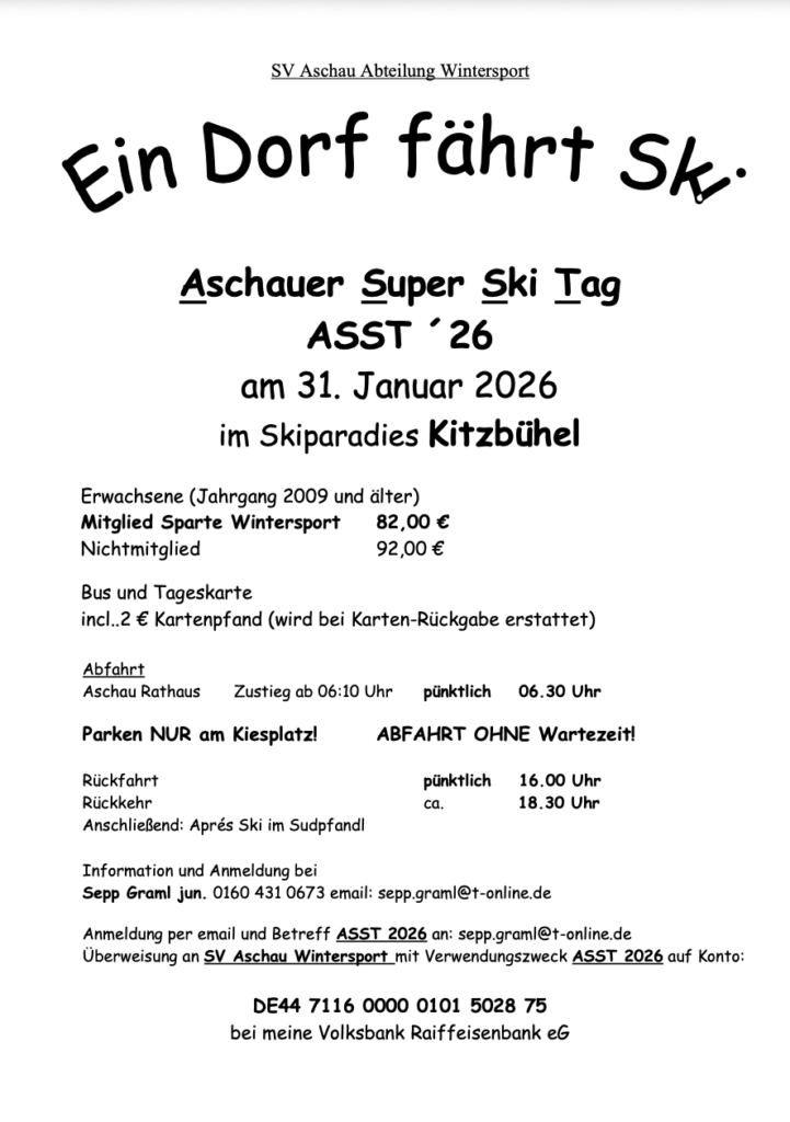 Ein Dorf fährt Ski 2026